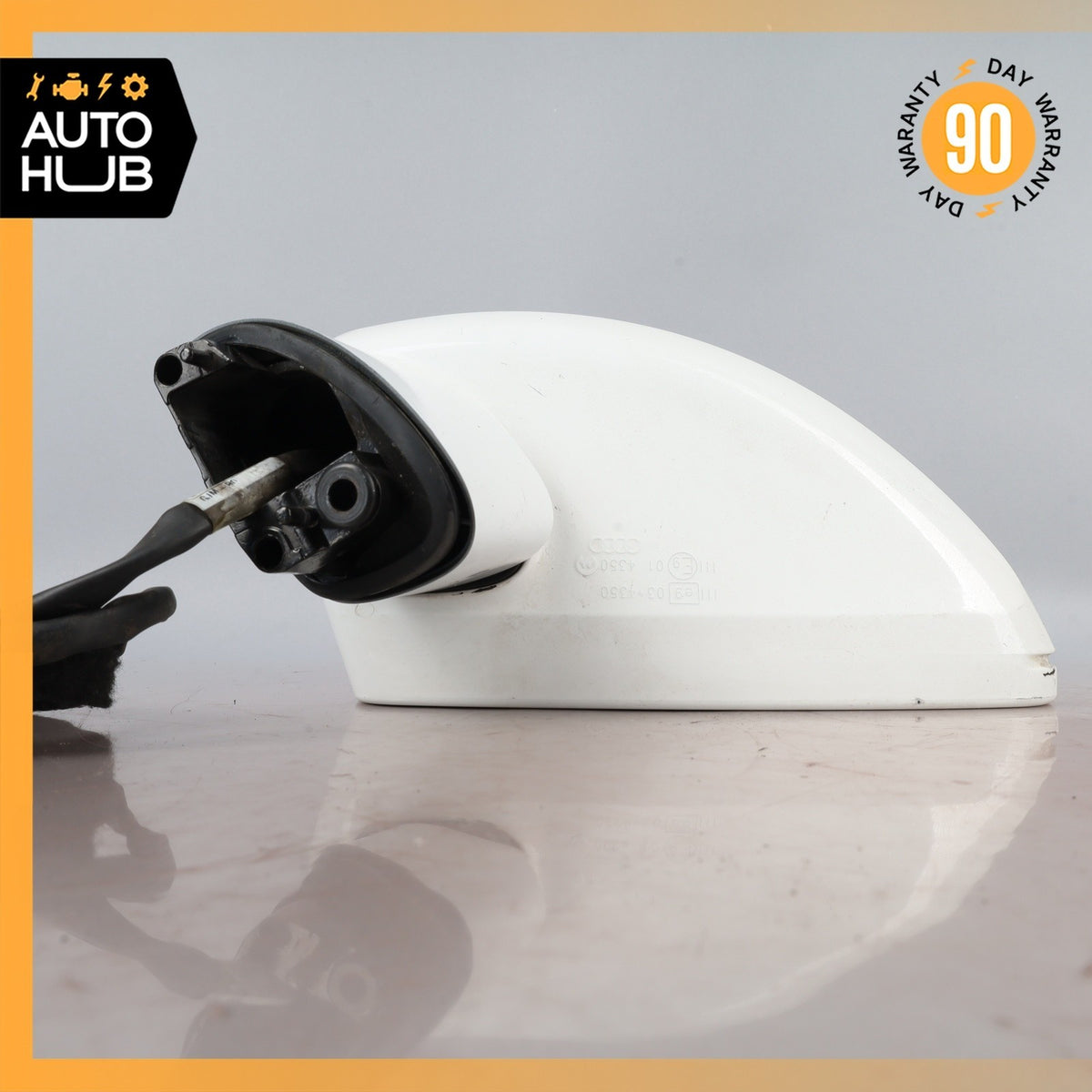 08-15 Audi 8J TT Left Side Rear View Door Mirror White 8J0857501A OEM - photo 8