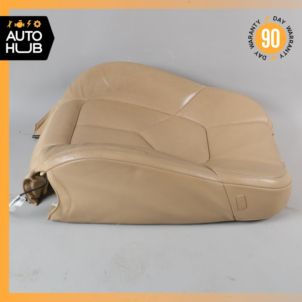 15-18 Porsche Macan S 95B Front Left Side Seat Upper Cushion Leather Beige OEM - photo 10