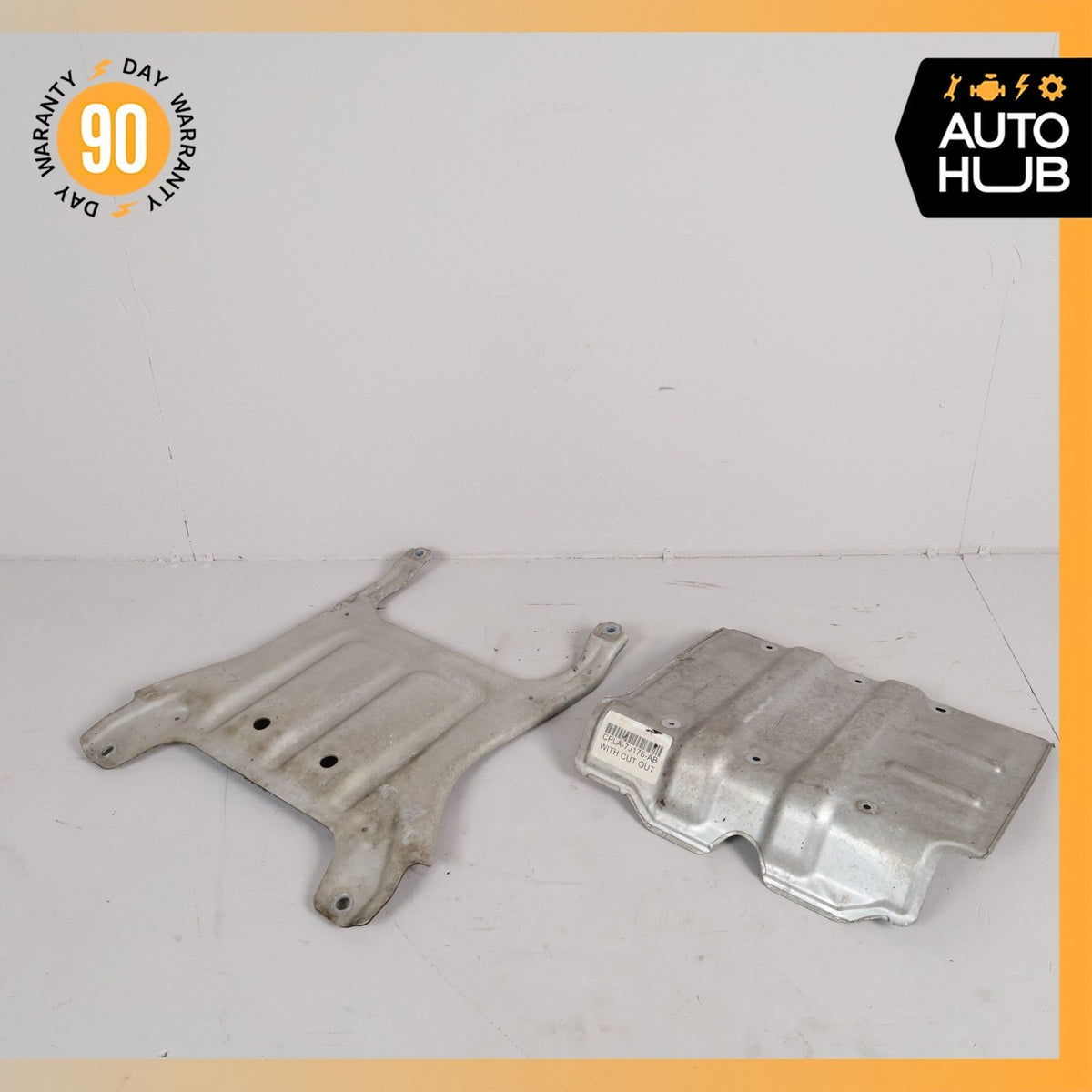 14-16 LR Range Rover Sport L494 Automatic Transmission Splash Shield Set OEM - photo 1