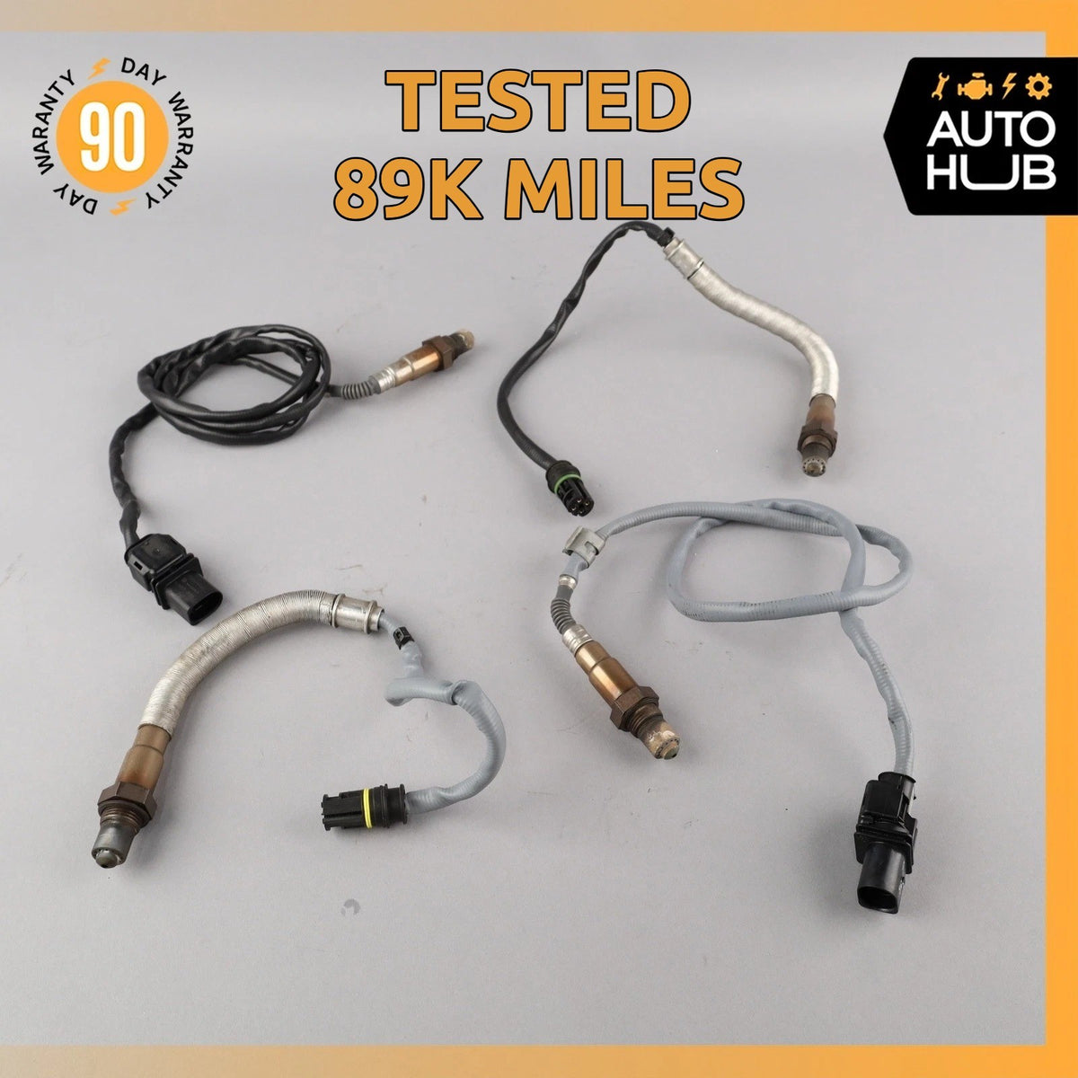 08-13 BMW E88 128i Engine Oxygen O2 Lambda Sensor Set OEM 89k - photo 1
