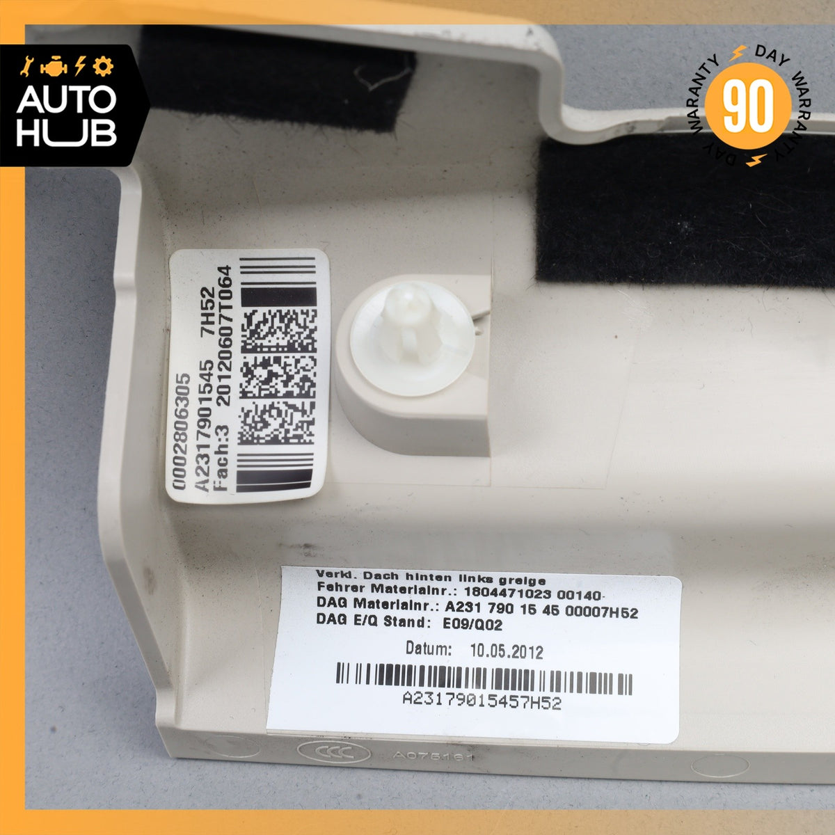 13-20 Mercedes R231 SL550 SL400 Rear Left Top C Pillar Column Cover Trim OEM - photo 8
