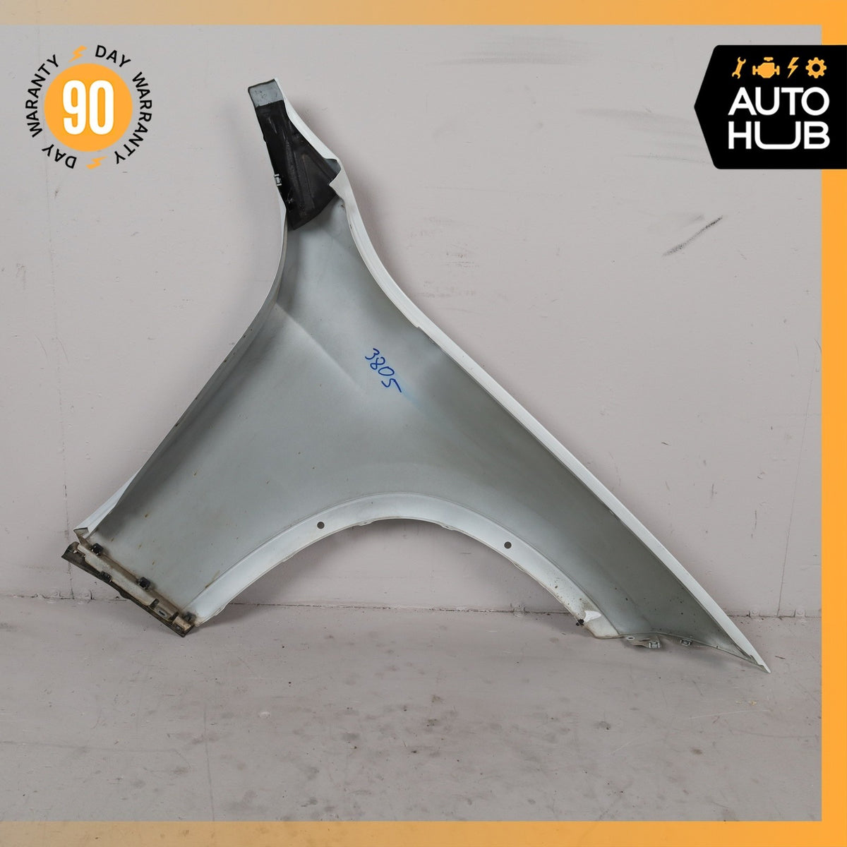 13-15 BMW E84 X1 Left Driver Side Fender Assembly White OEM - photo 7