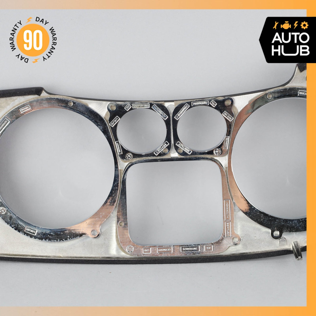 03-13 Bentley Continental GTC GT Dash Panel Speedometer Bezel Trim OEM 19k - photo 12