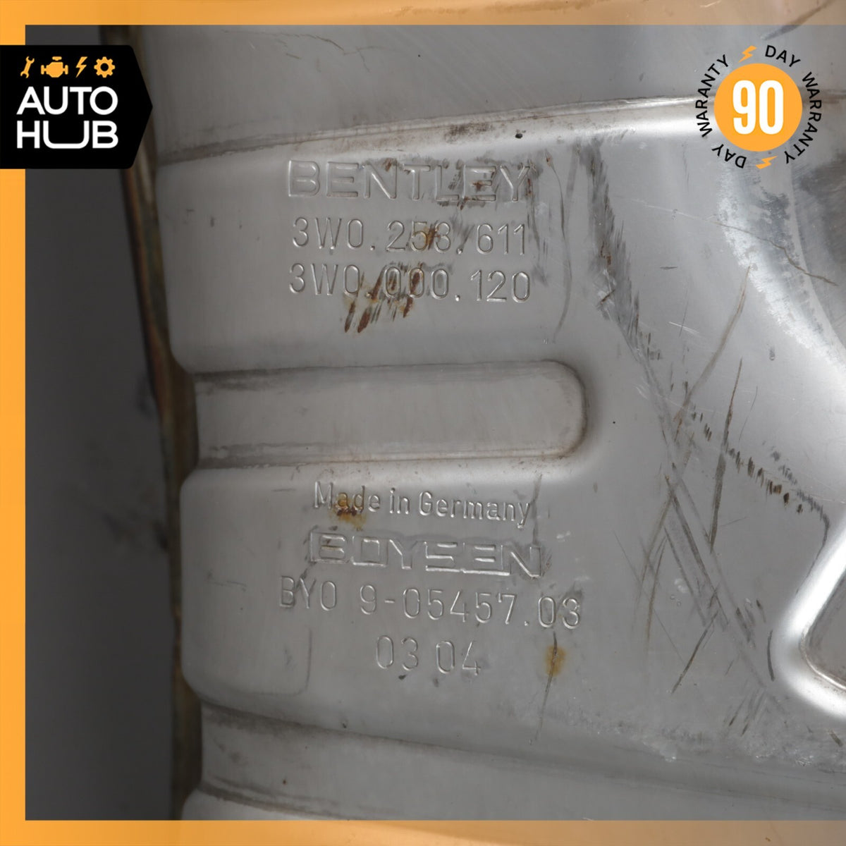 03-12 Bentley Continental GT Exhaust Muffler Mufflers Right & Left Set OEM 36k - photo 12