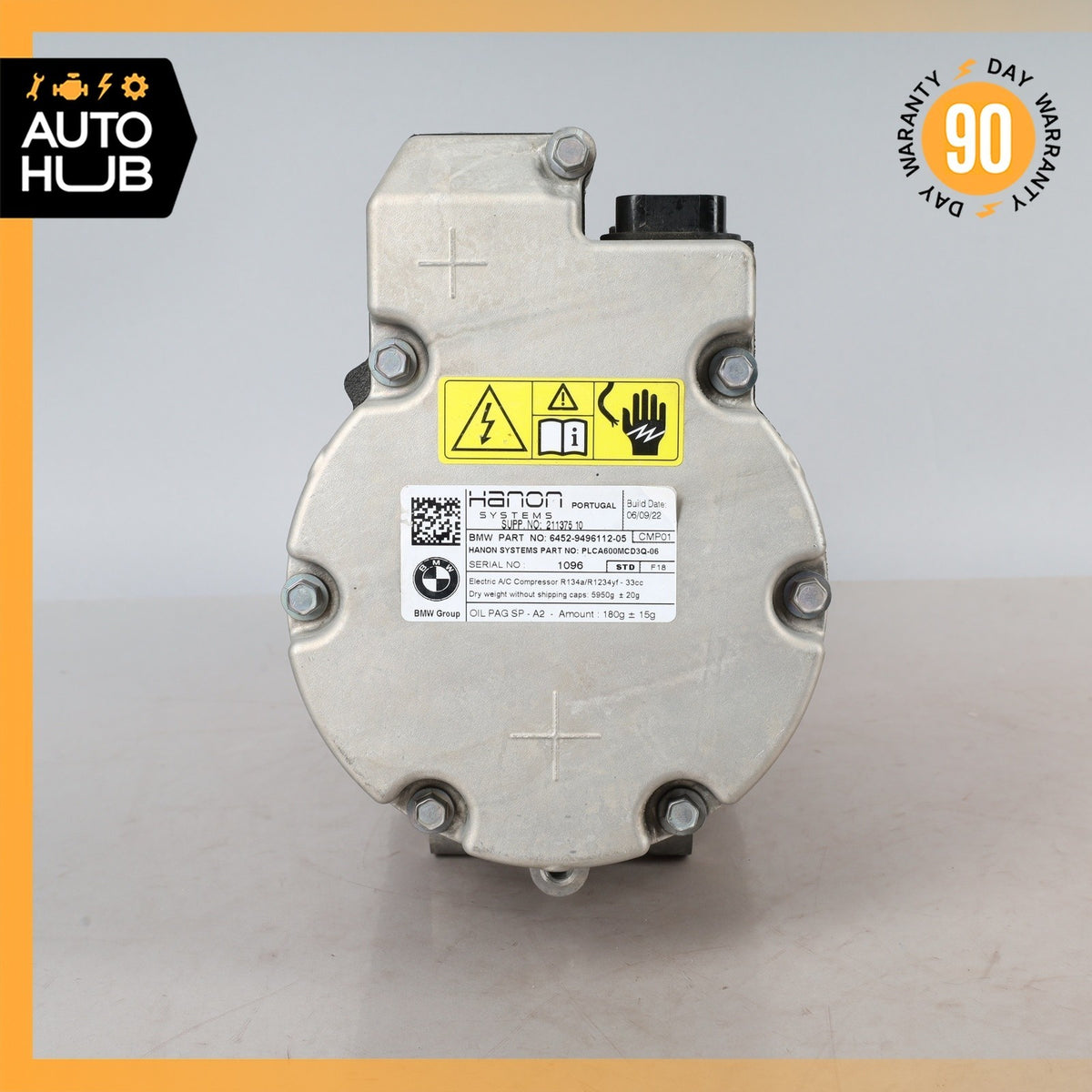 21-23 BMW G05 X5 45e A/C AC Air Conditioning Compressor OEM 44k - photo 5