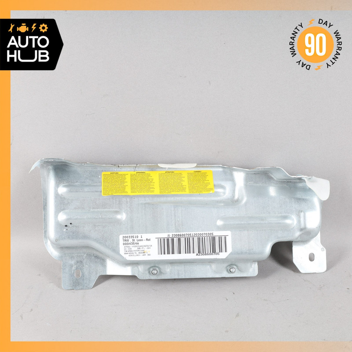 03-12 Mercedes R230 SL500 SL55 AMG Knee Airbag Air Bag Left Driver Side OEM 46k - photo 9