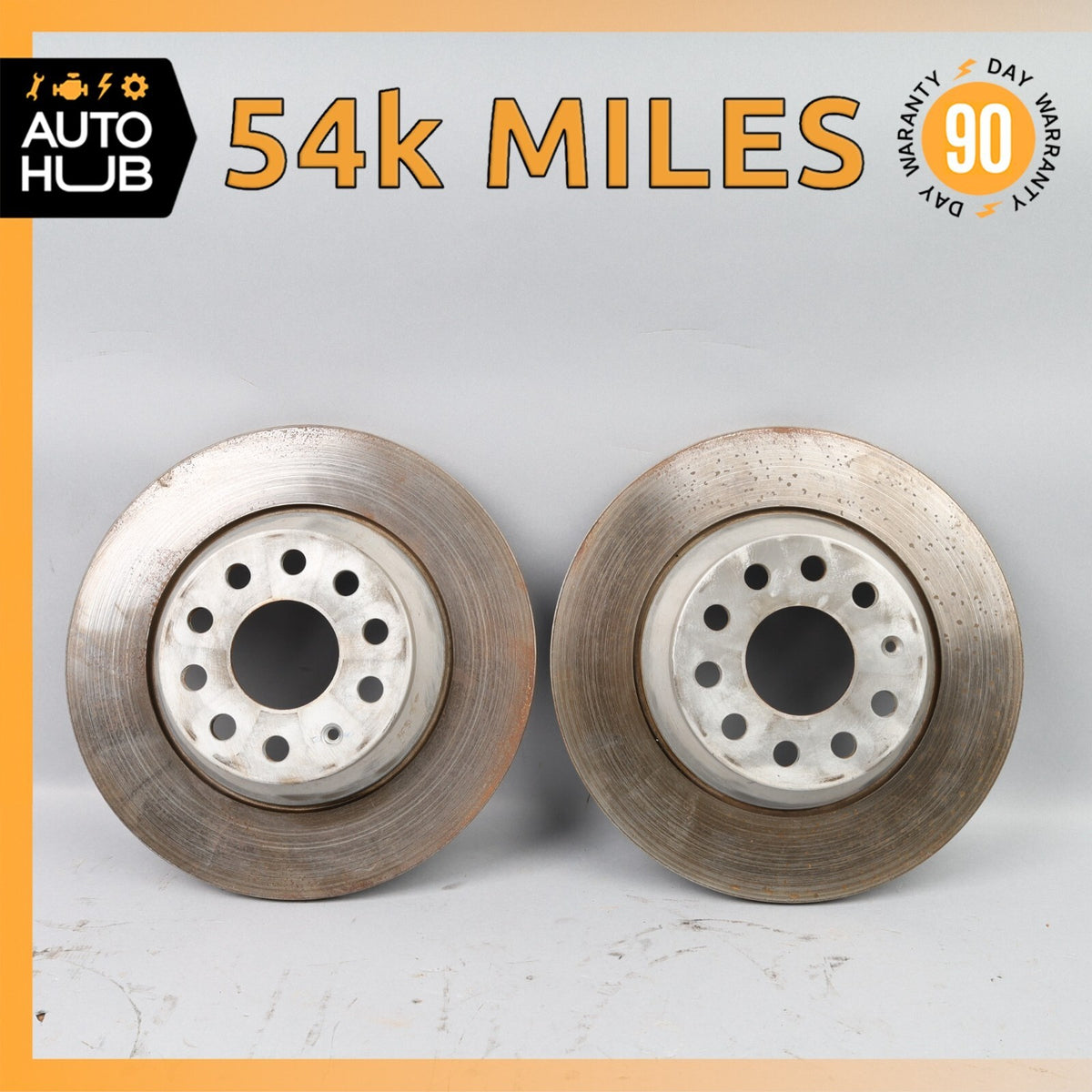 Audi TT Rear Brake Rotors Disc Left and Right Set OEM 54k - photo 1