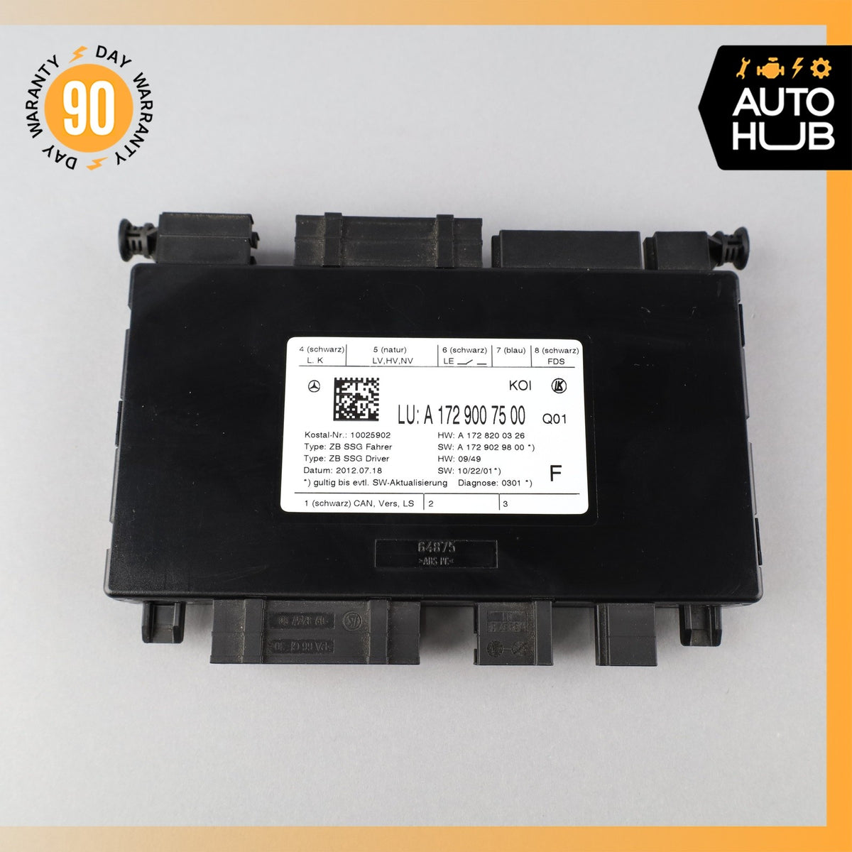 08-18 Mercedes R172 SLK250  E550 CLS63 Seat Control Module Front Left Side OEM - photo 6
