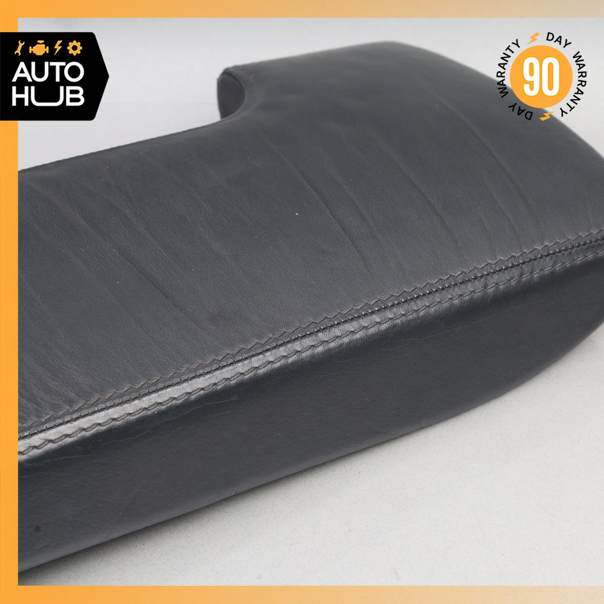 00-02 Mercedes W220 S600 S430 Center Console Armrest Arm Rest Black OEM - photo 4
