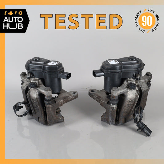 11-18 Audi D4 A8 Rear Brake Caliper Calipers w/ Actuator Set OEM - photo 1