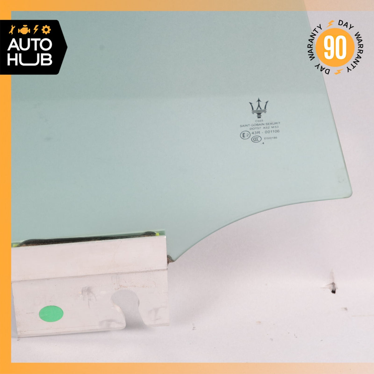 14-22 Maserati Ghibli M157 Rear Right Side Door Window Glass OEM - photo 7