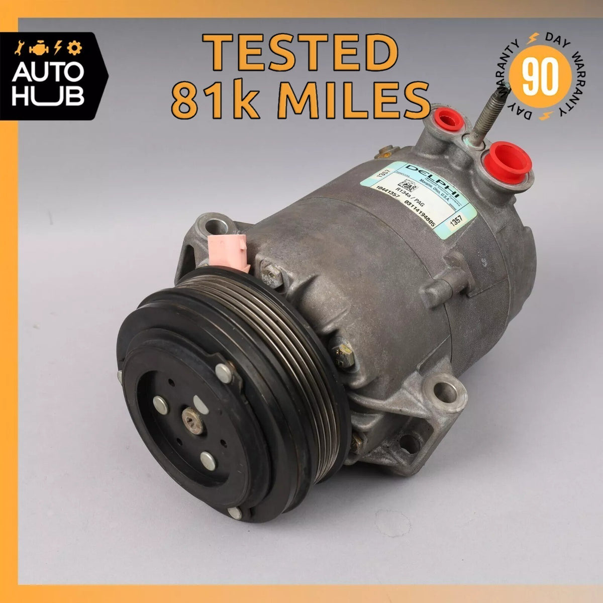 04-09 Cadillac XLR A/C Air Conditioning Compressor 10441357 OEM 81k - photo 1