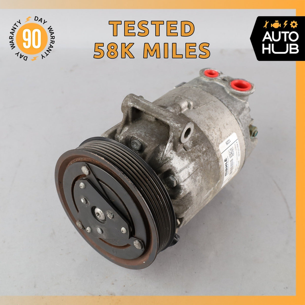 04-19 Maserati GranTurismo M145 A/C Air Conditioning Compressor 01141226 OEM 58k - photo 1