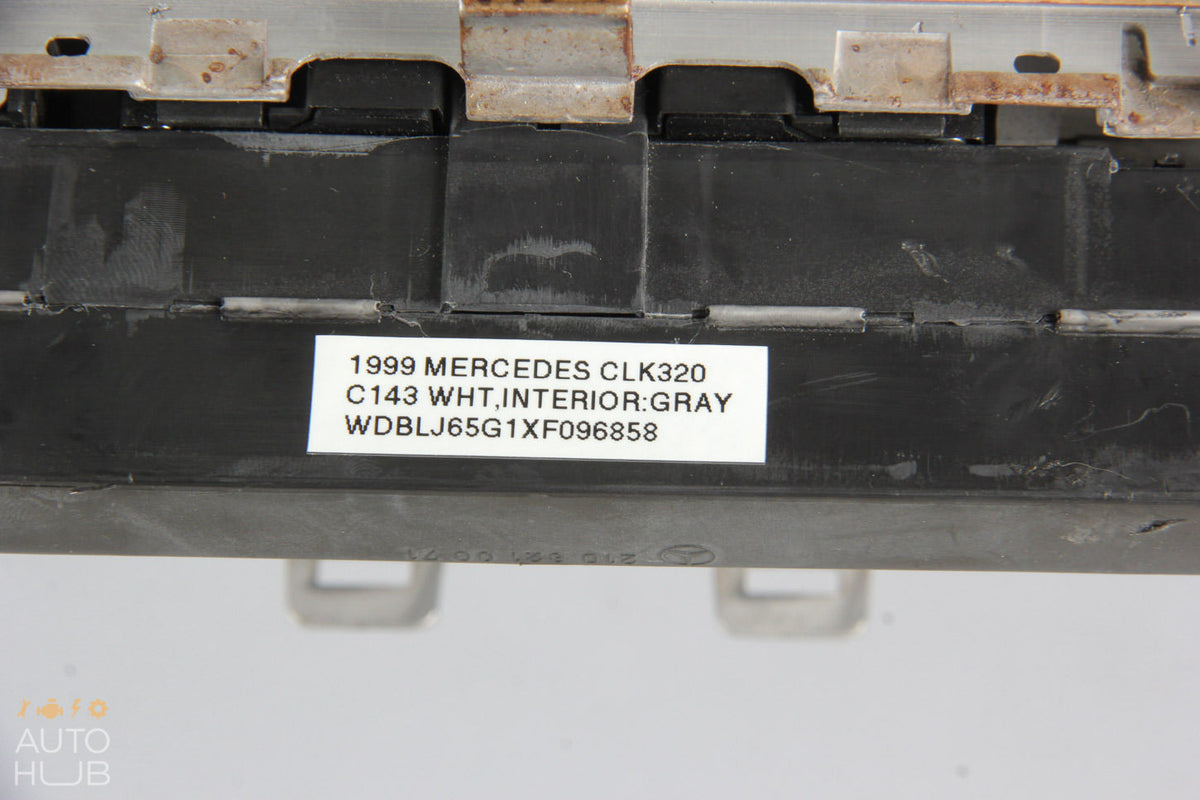 98-02 Mercedes W208 CLK320 CLK430 Center Console Dashboard Control Panel Trim - photo 11