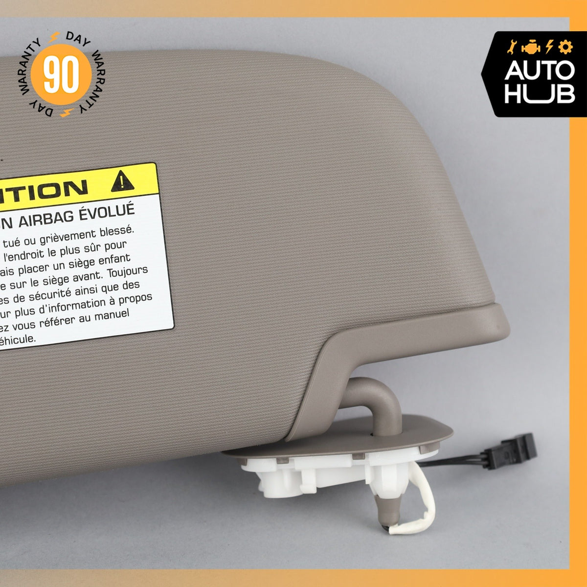 10-16 Porsche Panamera 970 Right Passenger Side Sun Visor Sunvisor Gray OEM - photo 5