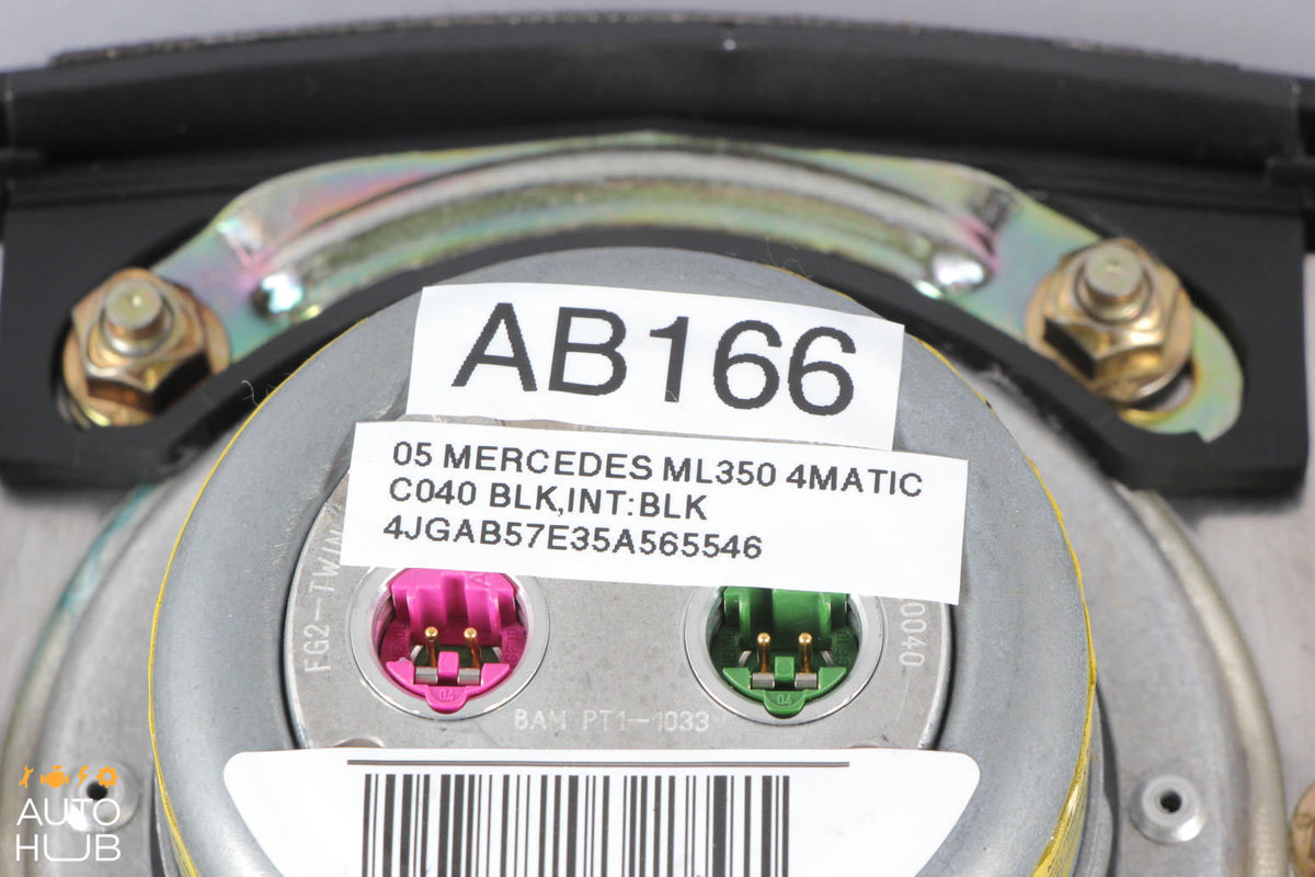01-05 Mercedes W163 ML350 ML55 AMG Steering Wheel Airbag Air Bag Black OEM - photo 10