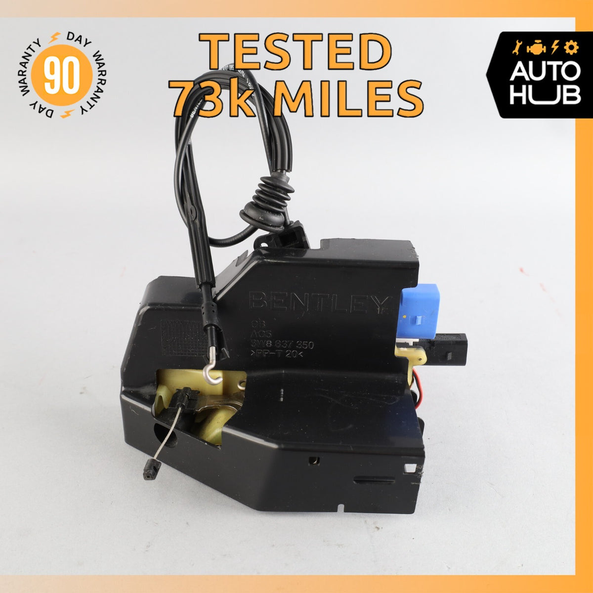 03-10 Bentley Continental GT Front Right Door Lock Latch Keyless Go OEM 73k - photo 1