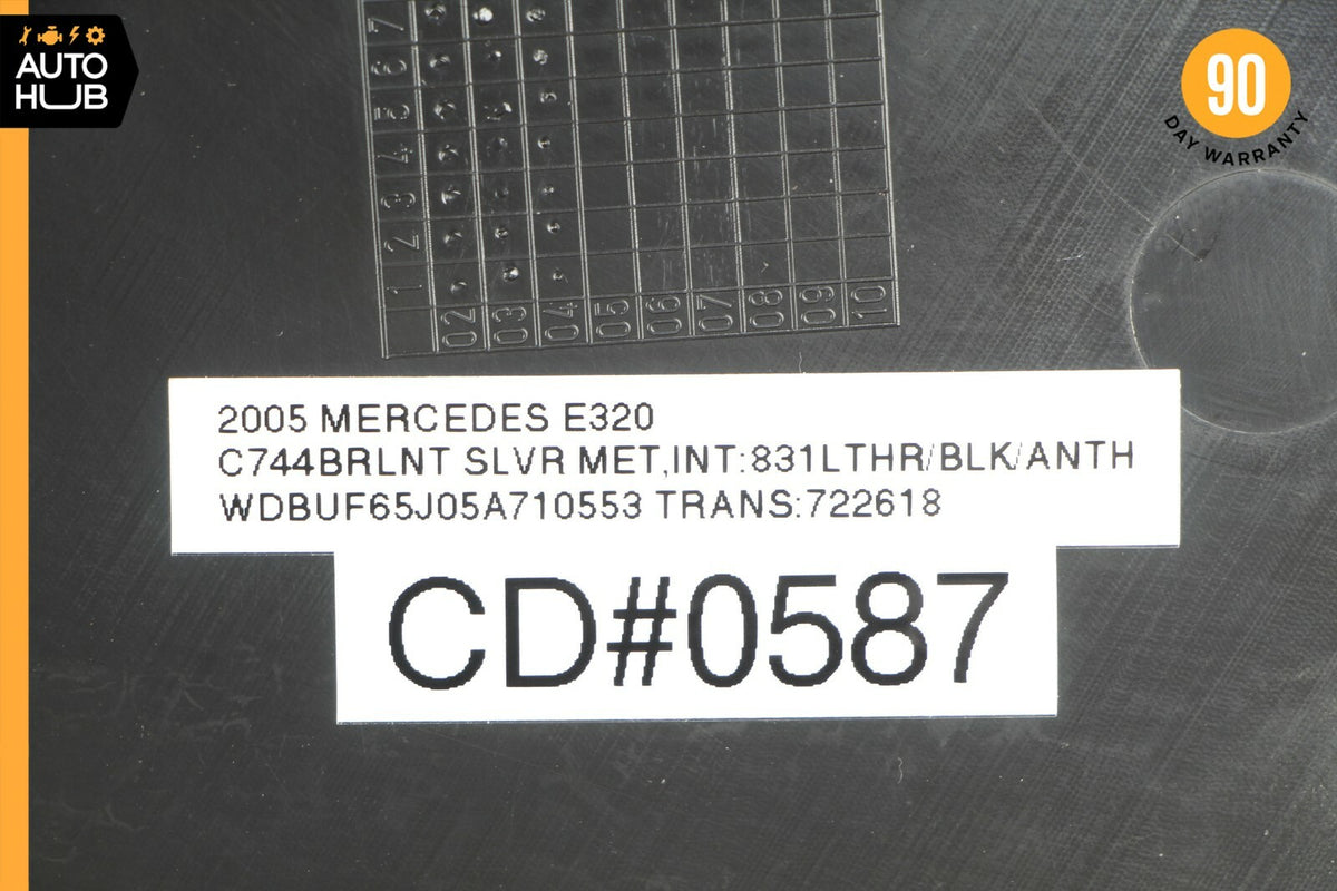 03-06 Mercedes W211 E320 E350 E500 Right Dashboard Trim Cover Panel Black OEM - photo 7