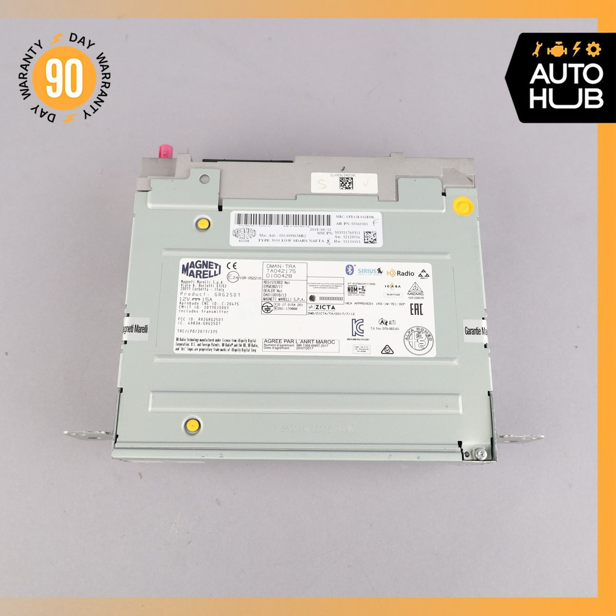 17-19 Alfa Romeo 952 Giulia Satellite Radio Receiver Control Module Unit OEM 56k - photo 7