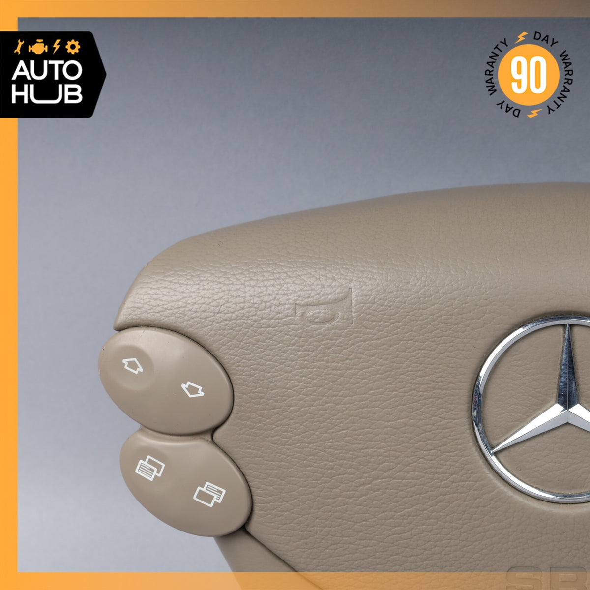Mercedes R230 SL500 SL55 AMG CLK500 E350 Steering Wheel Airbag Air Bag Beige OEM - photo 7