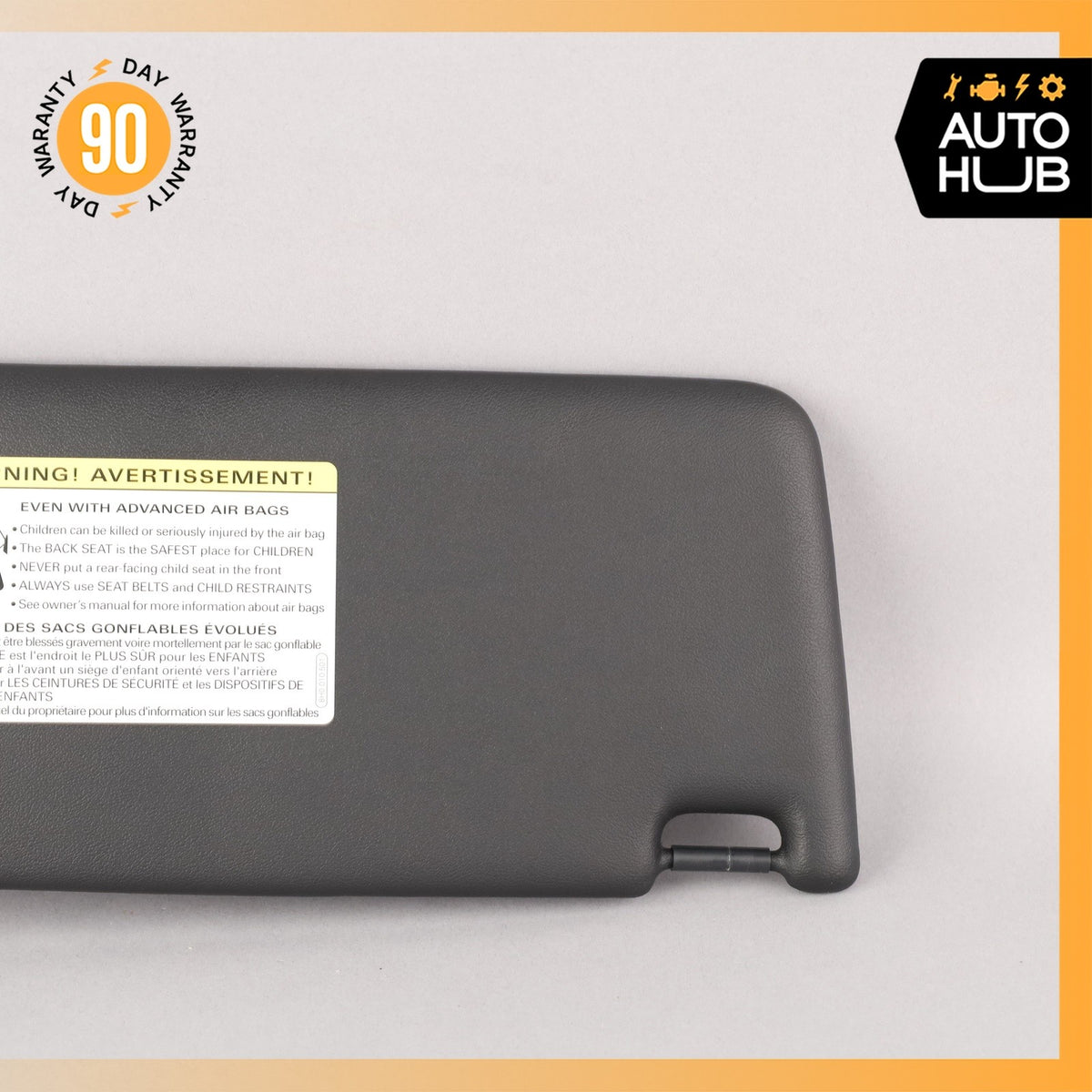 15-18 Porsche Macan 95B S Left Side Sun Visor Sunvisor Black 95B857551AS OEM 74k - photo 3
