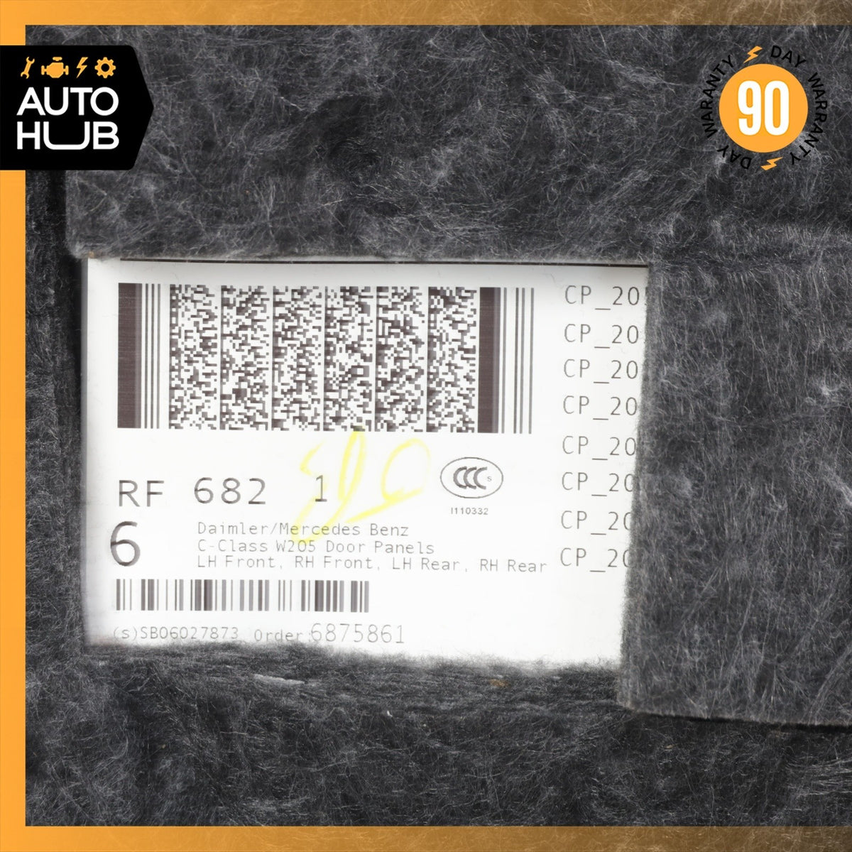 15-18 Mercedes W205 C300 C350e Front Right Side Interior Door Panel OEM - photo 15