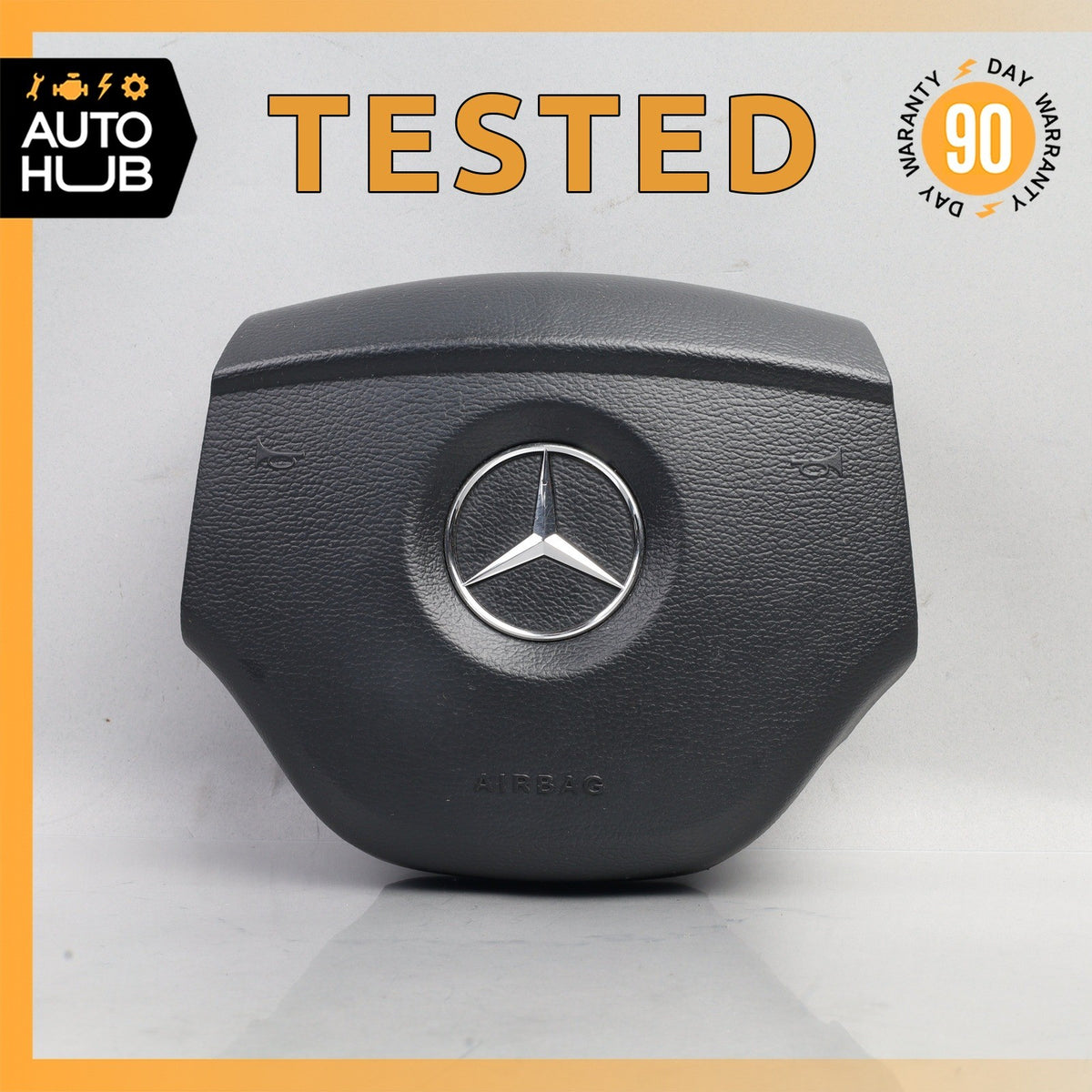 06-08 Mercedes X164 GL450 ML550 Driver Steering Wheel Airbag Air Bag Black OEM - photo 1