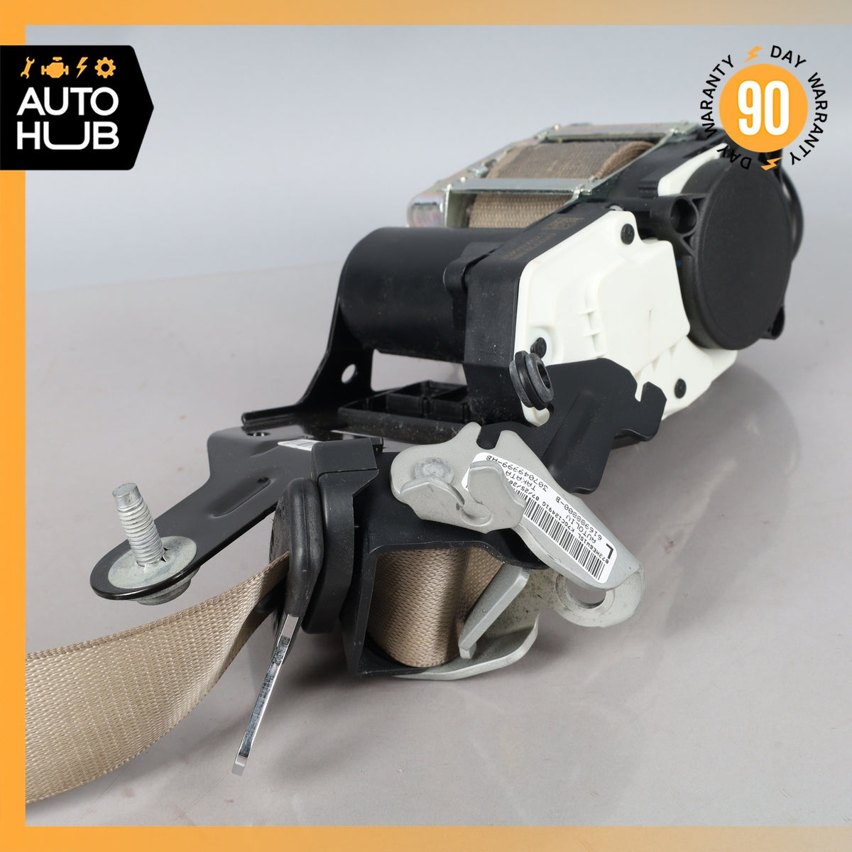 10-17 Mercedes W207 E350 E550 Front Left Driver Side Seat Belt Beige OEM 21k - photo 2