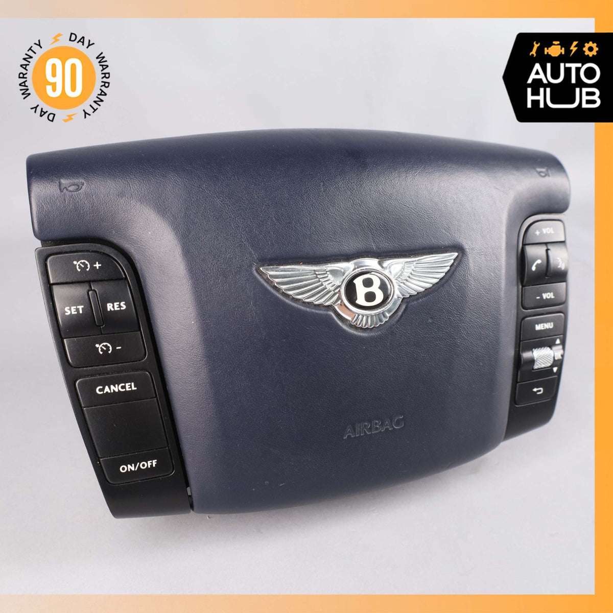 03-13 Bentley Continental Flying Spur GTC Driver Steering Wheel Airbag Blue OEM - photo 2