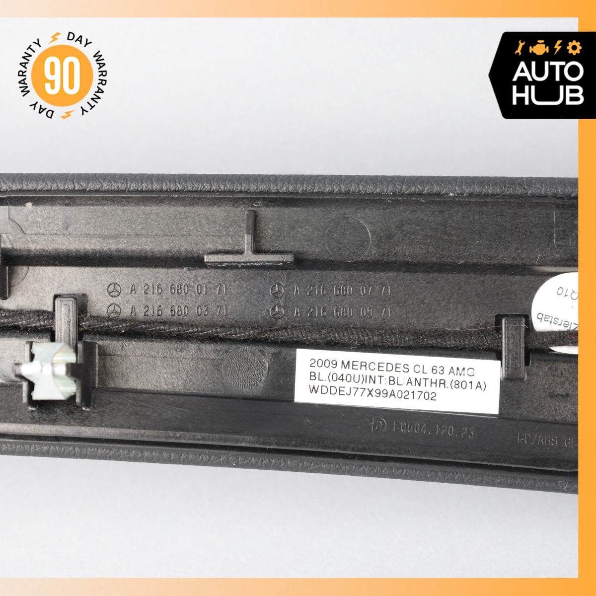 07-14 Mercedes W216 CL63 AMG CL550 Dash Dashboard Moulding Trim Black OEM - photo 13