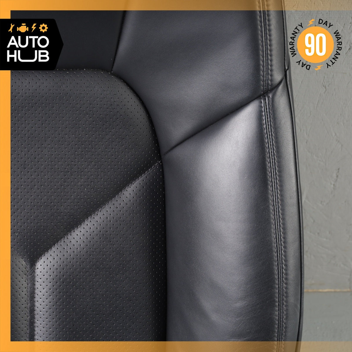 15-18 Porsche Macan 95B Front Right Side Seat Upper Cushion Leather Black OEM - photo 7