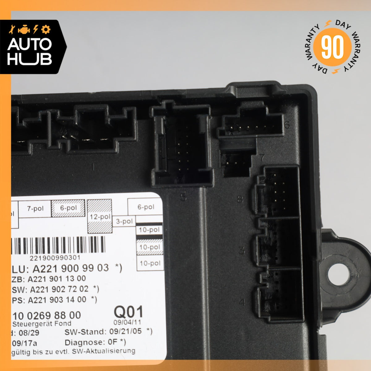 07-13 Mercedes W221 S550 S400 Rear Right or Left Side Door Control Module OEM - photo 5