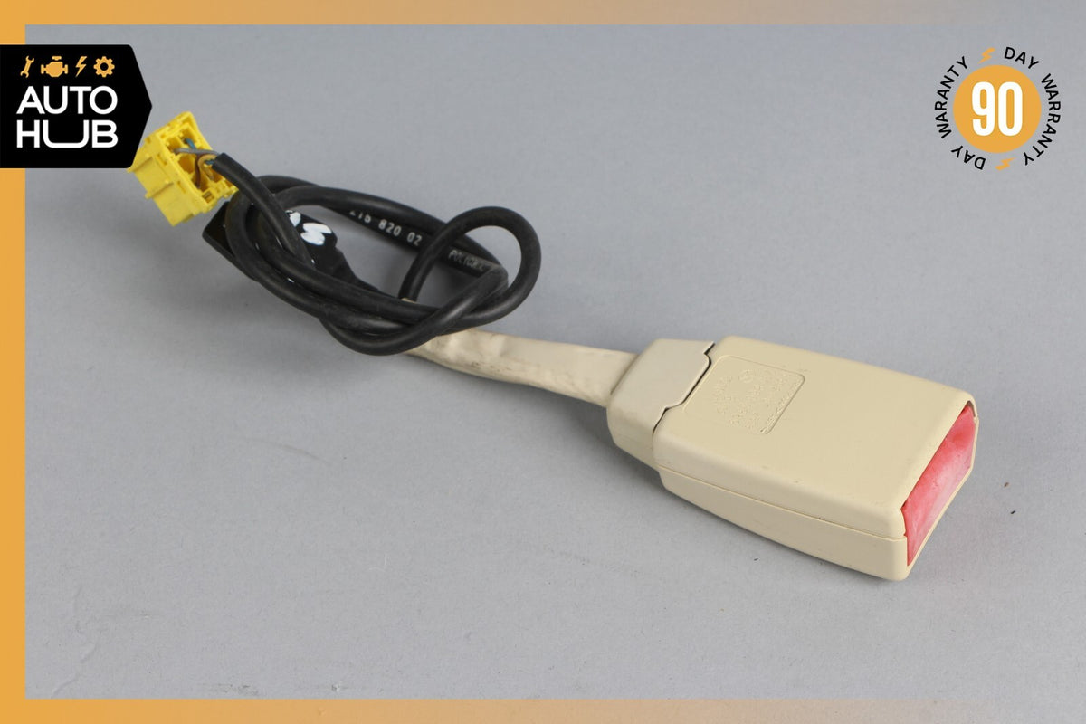 03-06 Mercedes R230 SL500 SL55 Front Left or Right Seat Belt Buckle Beige OEM - photo 5
