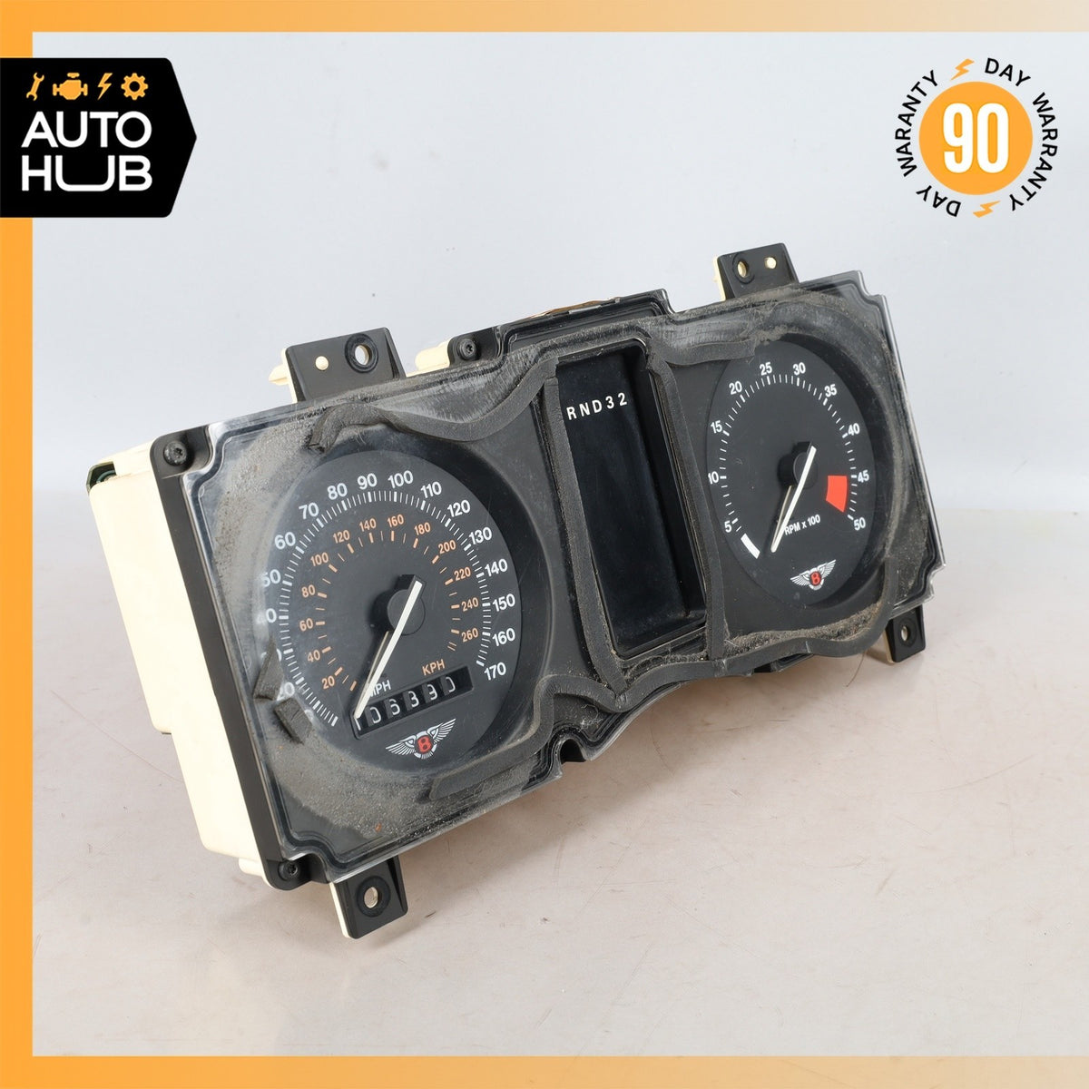 90-93 Bentley Brooklands / Turbo Instrument Cluster Speedometer OEM 106k - photo 6