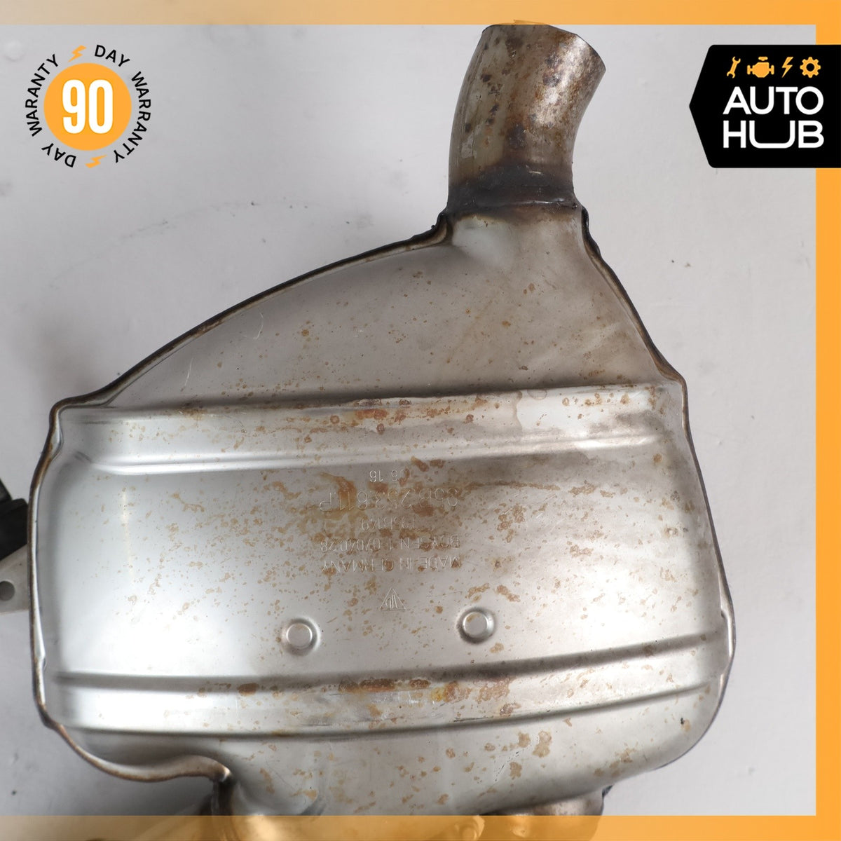 15-18 Porsche Macan 95B GTS Sport Left Side Exhaust Muffler w/ Valves OEM 46k - photo 9