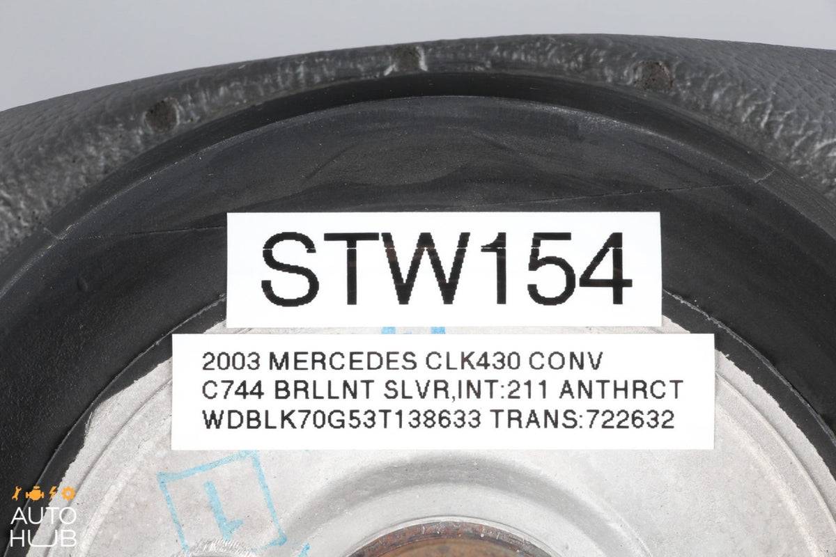 00-03 Mercedes W208 CLK320 CLK430 E320 Steering Wheel Driver Black OEM - photo 12
