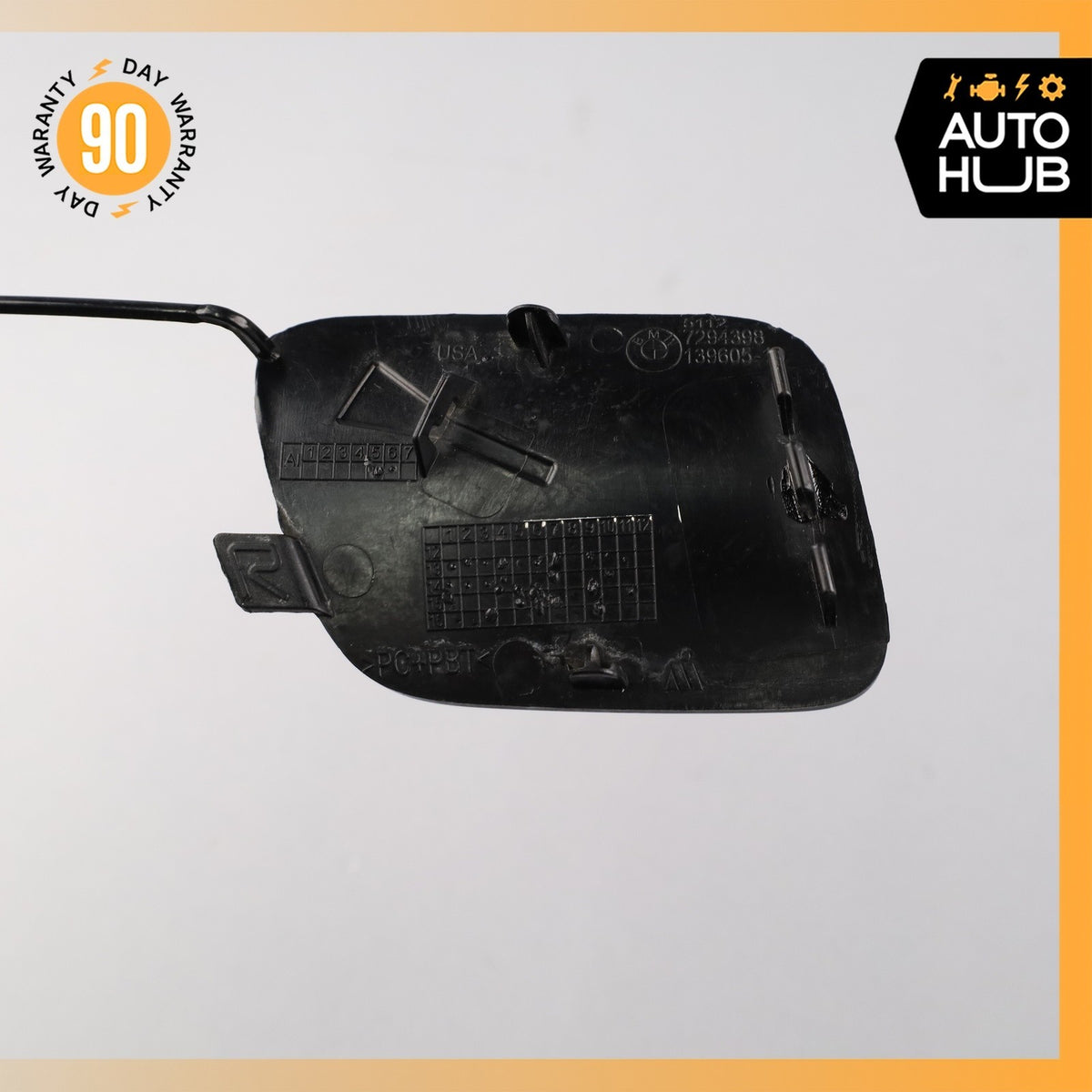 BMW F15 X5 Rear Right Bumper Tow Hook Cover Panel Trim Black OEM - photo 11