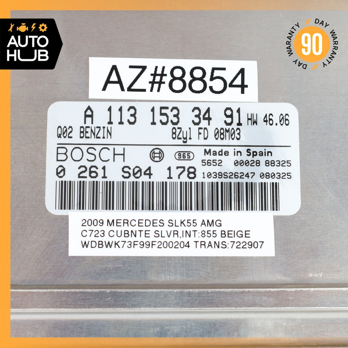 09-11 Mercedes R171 SLK55 AMG ECU Engine Control Module Unit 1131533491 OEM - photo 9