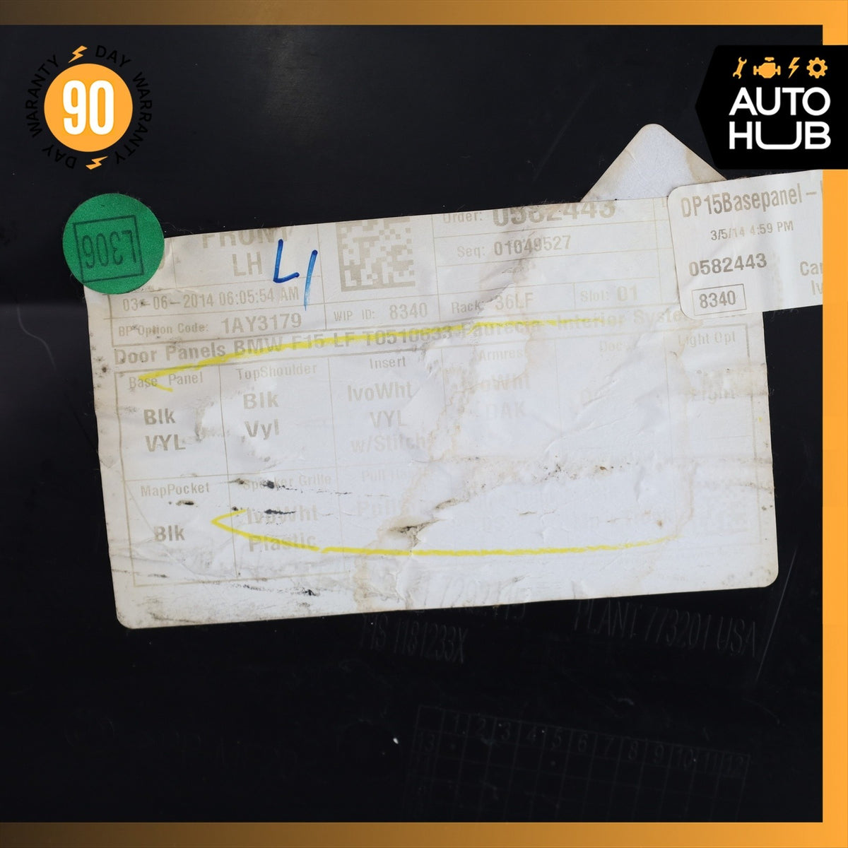 14-18 BMW F15 X5 Front Left Driver Side Door Panel Trim OEM - photo 22