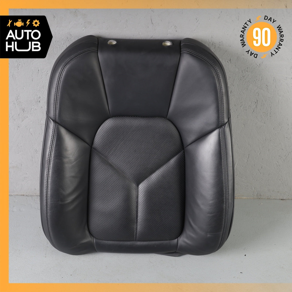 15-18 Porsche Macan 95B Front Right Side Seat Upper Cushion Leather Black OEM - photo 2