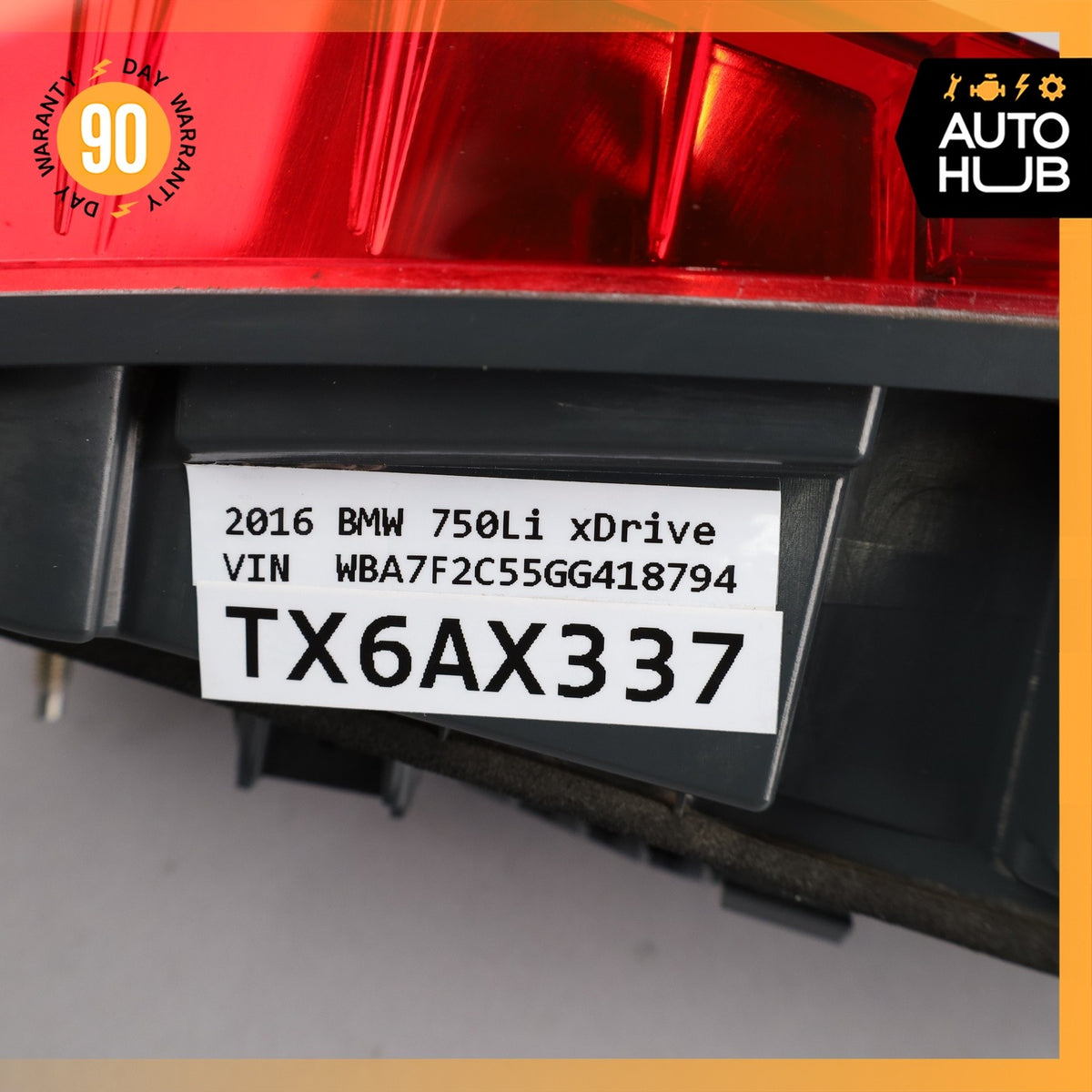 BMW G12 750Li Rear Left Side Inner Taillight Tail Light Lamp 7342969 OEM - photo 20