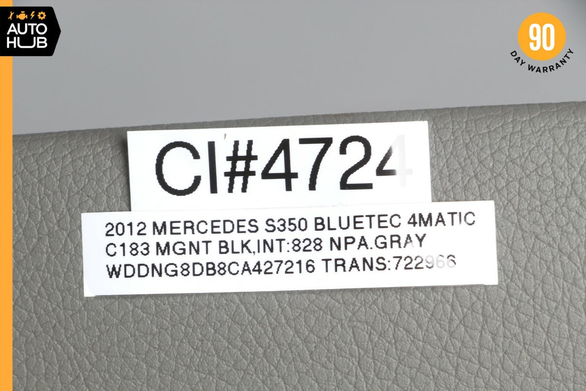 07-13 Mercedes W221 S350 S550 Dashboard Cluster Upper Cover Trim Gray OEM - photo 12