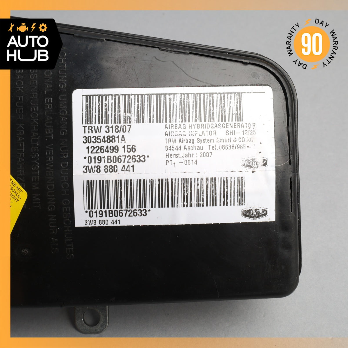 03-11 Bentley Continental GT GTC Front Left Side Seat Airbag SRS OEM 87k - photo 3