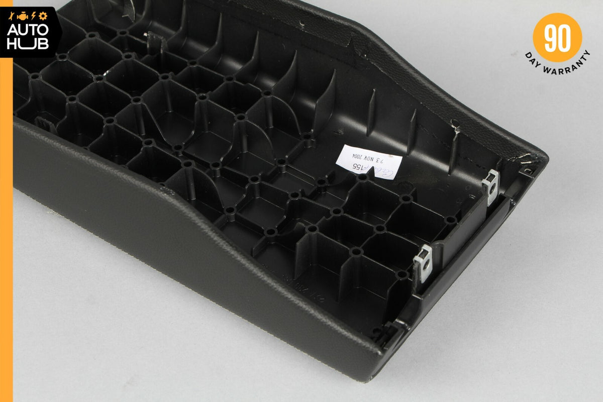 03-06 Mercedes R230 SL55 AMG SL500 Center Console Rear Lid Cover Panel Black OEM - photo 8