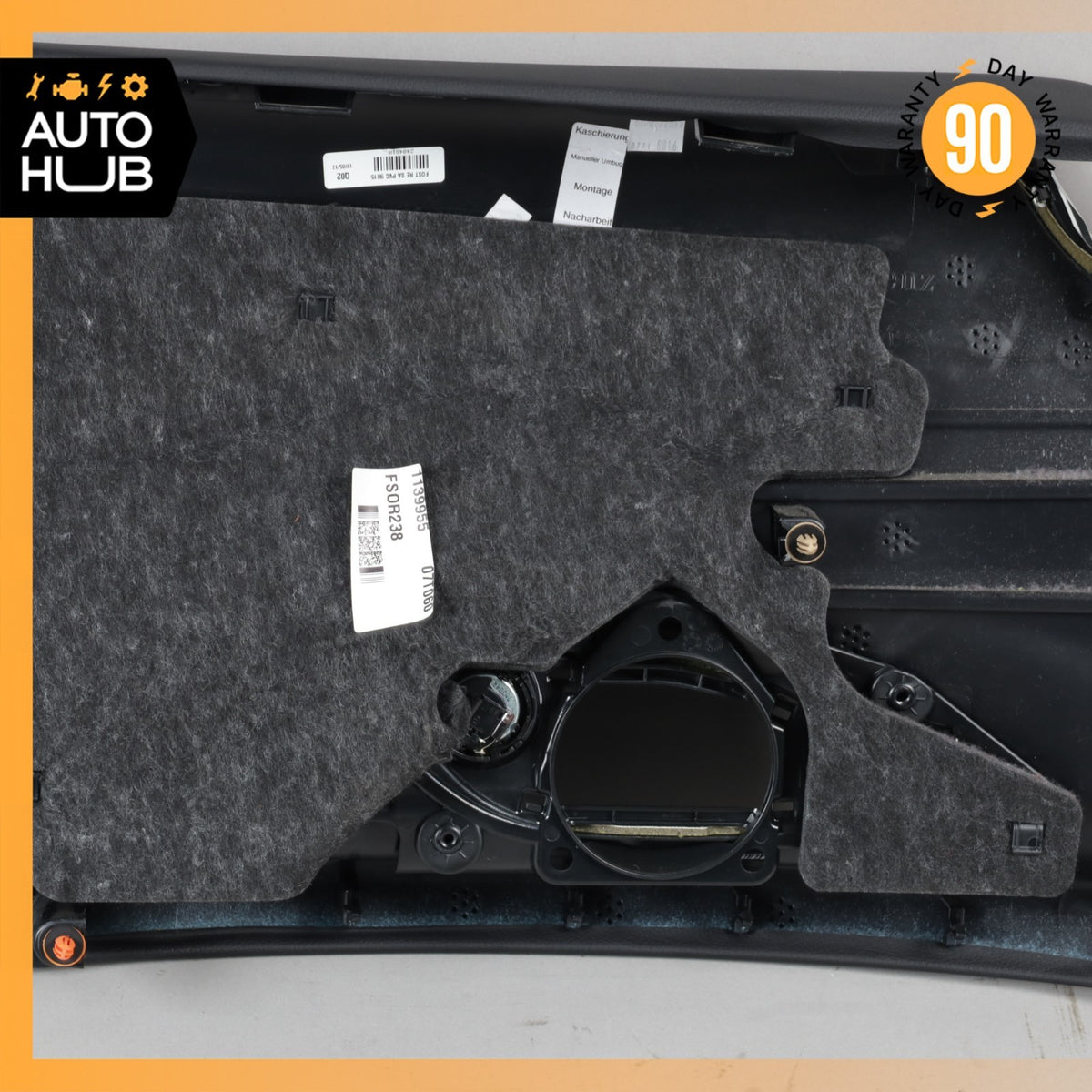 18-23 Mercedes W238 E400 E450 Coupe Door Panel Rear Right Side Black OEM - photo 12