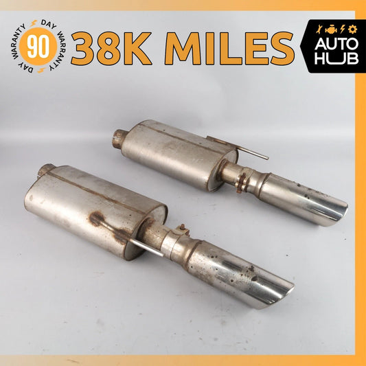 00-04 Aston Martin DB7 Vantage Left & Right Side Exhaust Mufflers Set OEM 38k - photo 1