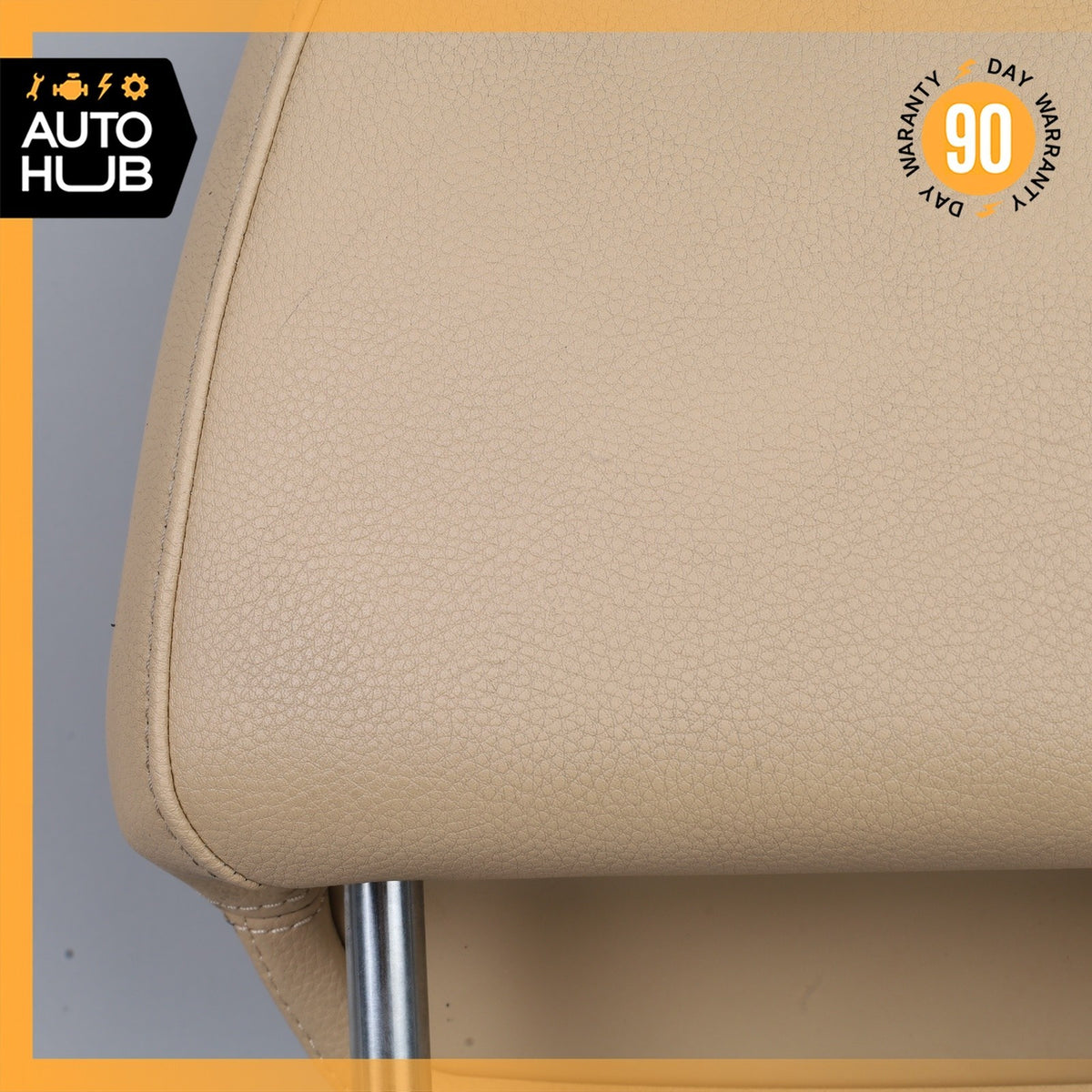 11-14 Porsche Cayenne 958 Hybrid S Front Left Side Headrest Head Rest Beige OEM - photo 15