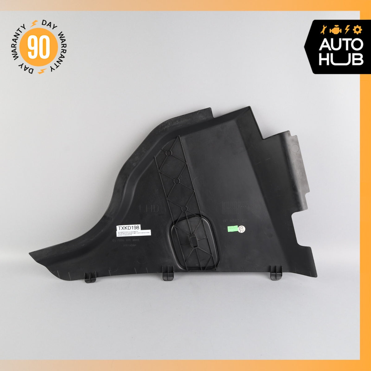 12-19 Mercedes X166 GL450 GLS550 Front Left Side Cowl Panel Cover Black OEM - photo 8