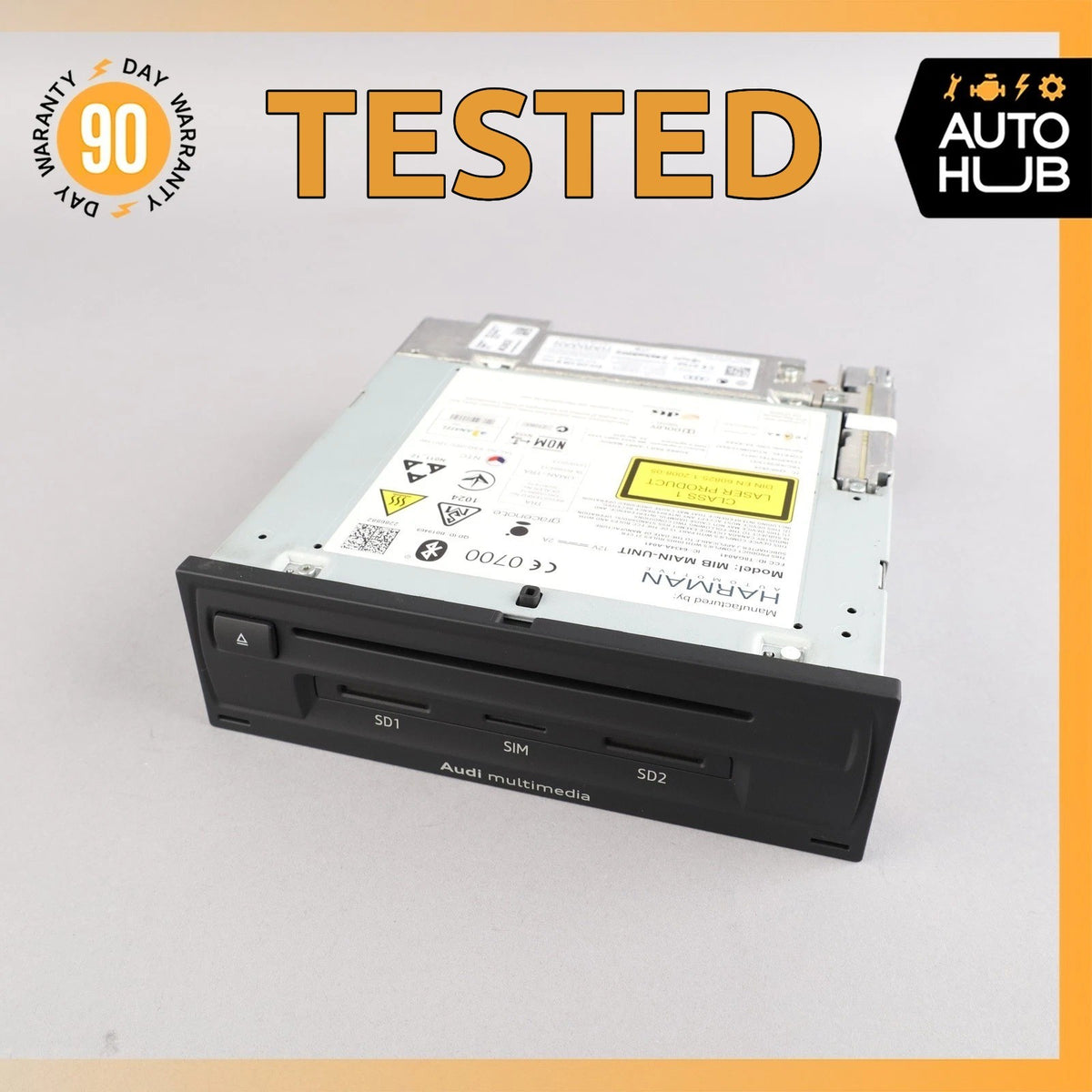15-17 Audi 8V A3 E-Tron MIB AM FM Radio Navigation CD Head Unit 8V0035038B OEM - photo 1