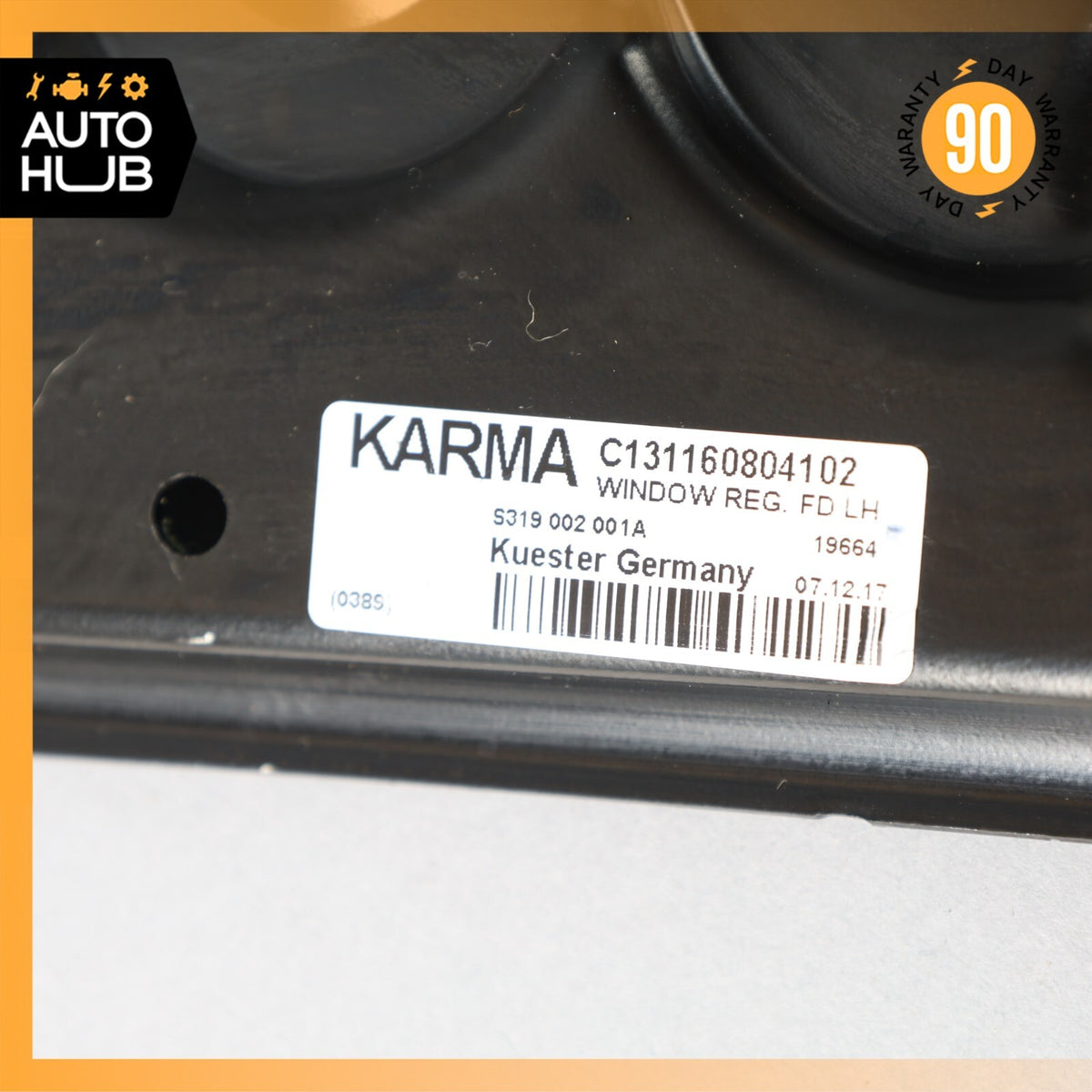 20-22 KARMA Revero GT GTS Front Left Side Door Window Regulator w/ Motor OEM 11k - photo 16